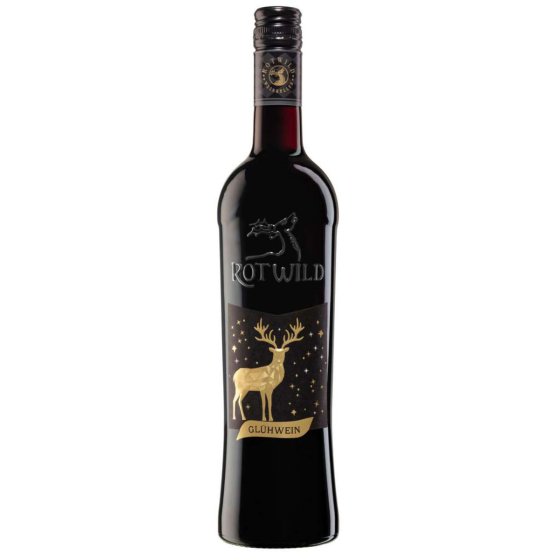 Rotwild deutscher roter Glühwein lieblich kräftig im Geschmack 750ml 