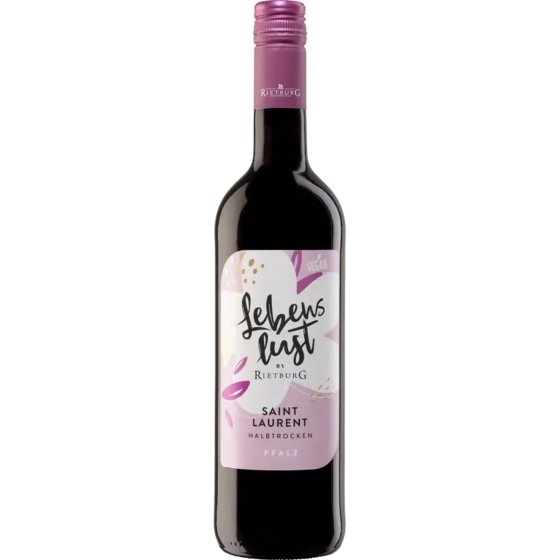 Rietburg Lebenslust Saint Laurent fruchtig würziger Rotwein 750ml 
