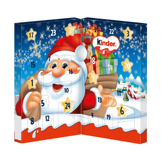 Kinder Mix Tisch Adventskalender mit Vollmilchschokolade 113g 