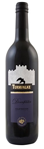 Turmfalke Dornfelder Rotwein Halbtrocken aus Rheinhessen 750ml 