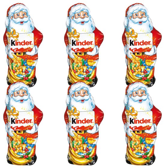 Kinder Schokolade Weihnachtsmann aus Vollmilchschokolade 110g 6er Pack 