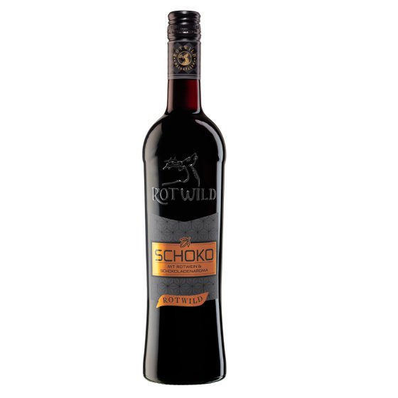 Rotwild Schoko kräftiger Rotwein mit Schokoladengeschmack süß 750ml 