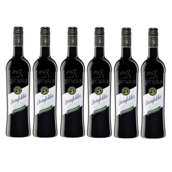 Rotwild Dornfelder halbtrocken feine Fruchtaromen 750ml 6er Pack 