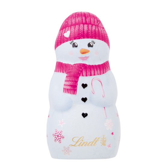 Lindt Schneemann Schoko Hohlfigur aus Alpenvollmilchschokolade 40g 