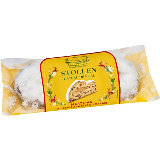 Kuchenmeister Marzipan Stollen gefüllt mit Edel Marzipan 500g 