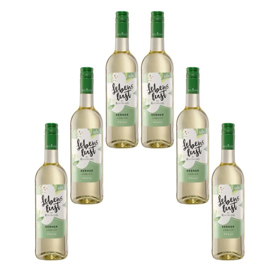 Rietburg Lebenslust gehaltvoll würzig veganer Kerner 750ml 6er Pack 