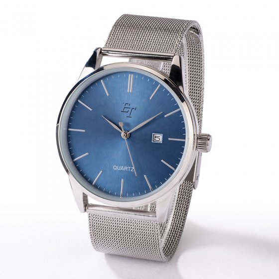 Milanaise-Uhr „Blue-Silver“ 