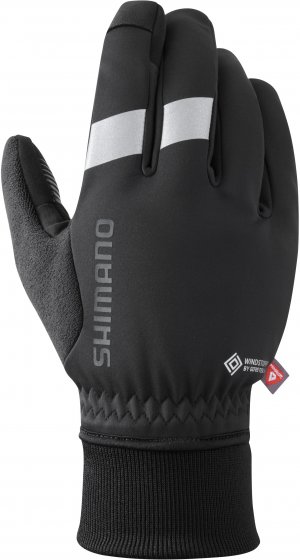 Fahrrad-Handschuhe WINDSTOPPER Primaloft, schwarz 