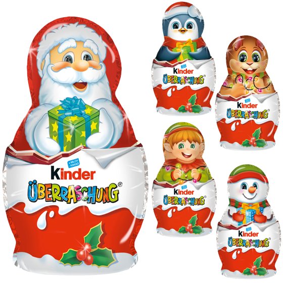 kinder Schokolade kleine Weihnachts Hohlfigur mit Überraschung 36g 