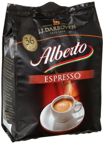 Darboven Kaffee Alberto Espresso Pads36er, 2er Pack (2 x 252 g) 
