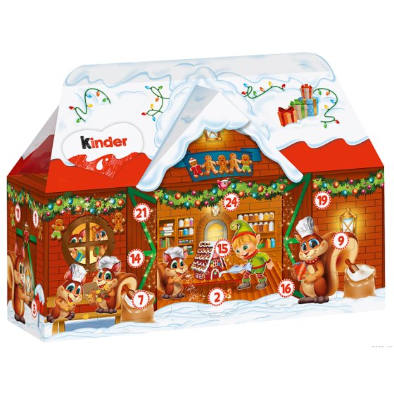 Kinder Adventskalender 3D Haus mit 24 kinder Schokoladen 234g 