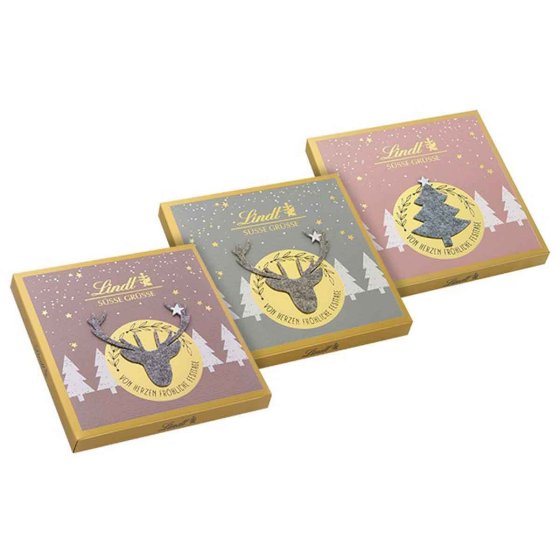 Lindt Hand Crafted Weihnachtspralinen aus Schokolade 175g 2er Pack 