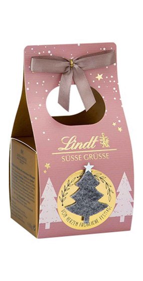 Lindt Hand Crafted kleine Tasche mit Vollmilch Schokolade 68g 6er Pack 