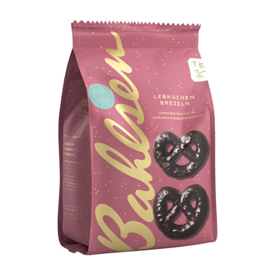 Bahlsen saftige braune Lebkuchen Brezeln mit Überzug Edelherb 250g 
