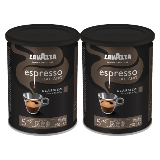 Lavazza Caffè Espresso, 2er Pack (2 x 250 g Dose) 