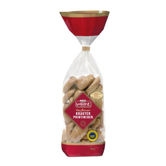 Lambertz Aachener Mini Kräuter Printinchen mit Kandiszucker 150g 