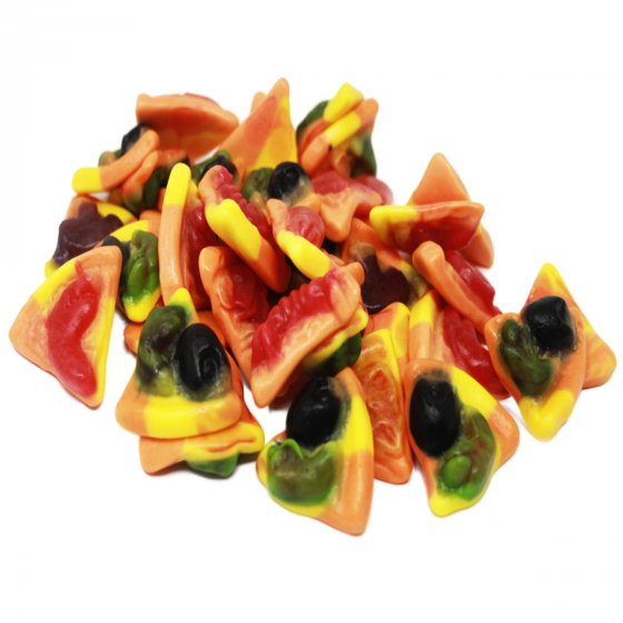 Fruchtgummi Pizzastücke Pizzascheiben Pizzaecken fruchtig süß 300g