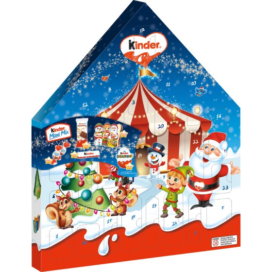 Ferrero Kinder Maxi Mix Adventskalender 24 Kreationen 351g 1er Pack 