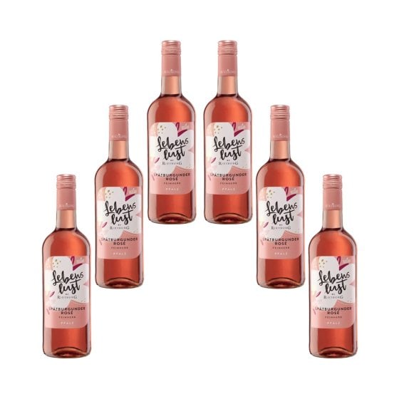 Rietburg Lebenslust Spätburgunder fruchtiger Rose 750ml 6er Pack 
