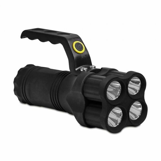 Taschenlampe mit 4 LEDs und Griff 