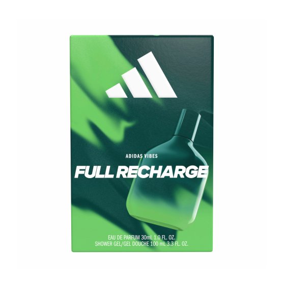 adidas Vibes Full Recharge Geschenkpackung EDP 30ml Showergel 100ml 