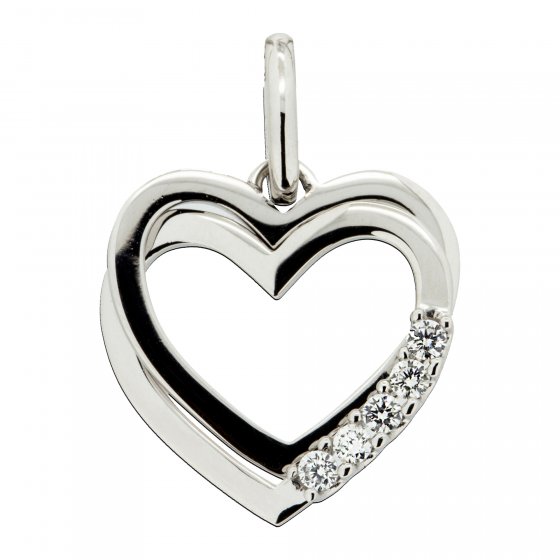 Anhänger 585 Gold 5x Brillant zus. 0,10ct. 