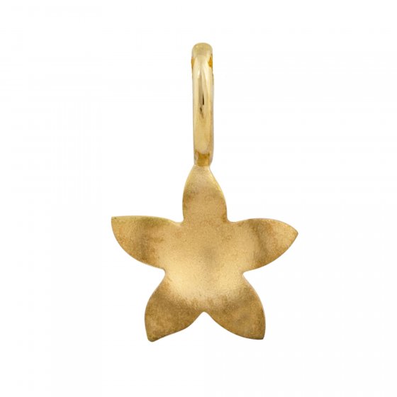 Anhänger 585 Gold mit Blumen-Motiv 7mm breit 