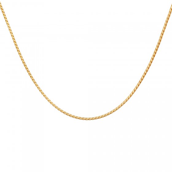 Collier 925 Silber vergoldet Panzerkette rund 