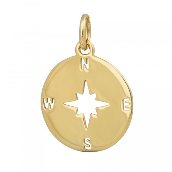 Anhänger Gold 375 mit Kompass-Motiv 