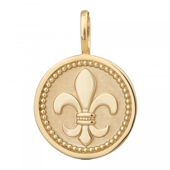Anhänger Gold 375 mit Lilien-Motiv 