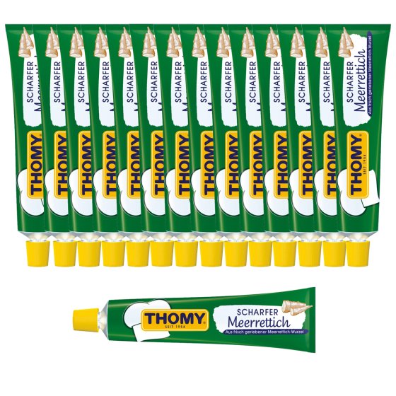 Thomy scharfer Meerrettich cremig aus Meerrettichwurzeln 85g 15er Pack 