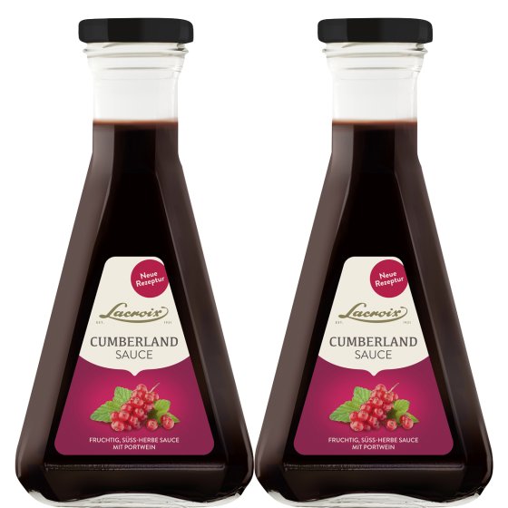 Lacroix Cumberland Sauce mit erlesenem Portwein 200ml 2er Pack 
