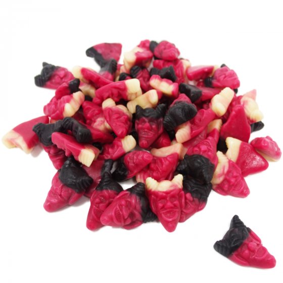 Fruchtgummi Spicy Devils scharfe rote Teufel mit Hörner 1000g