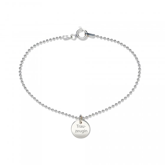 Armband 925 Sterling Silber Glänzend 19cm Trauzeugin 