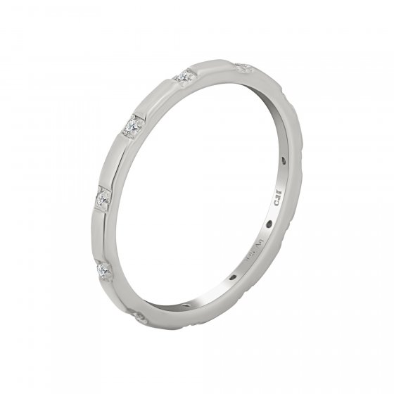 Ring 925 Silber rhodiniert mit Zirkonia Stacking 