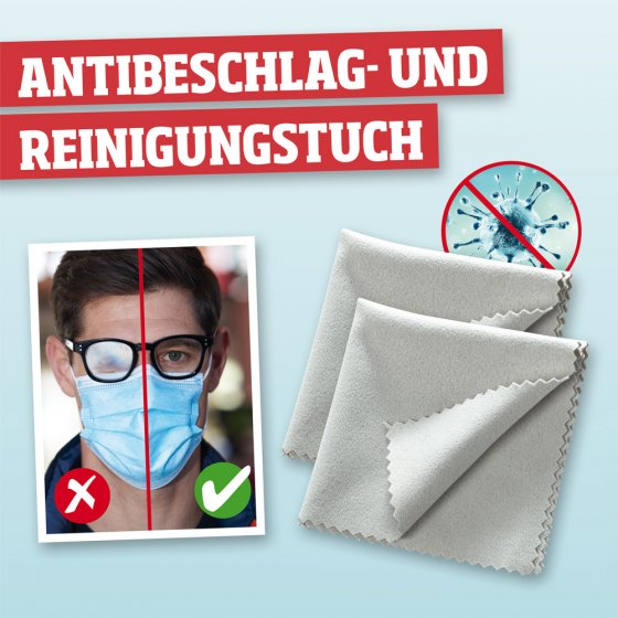 Antibeschlag- und Reinigungstuch 