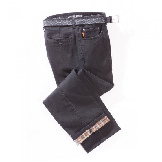 Jeans m.Thermofutt.,Schwarz,52 52 | Schwarz