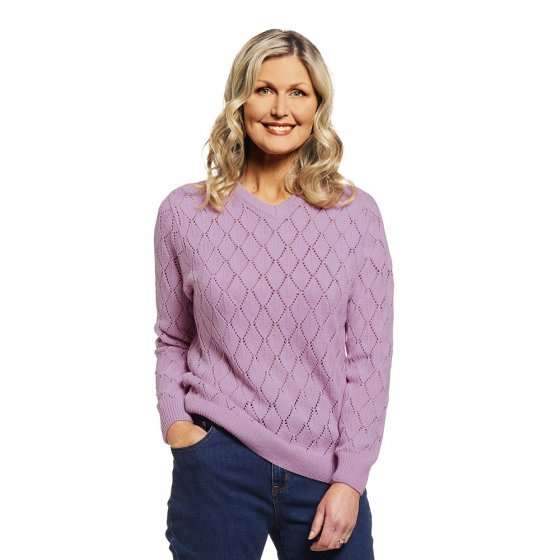 Strickpullover mit V-Ausschnitt 