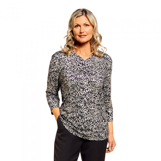 Shirt 3/4-Arm mit V-Ausschnitt 
