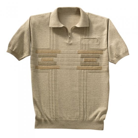 Melange-Polo-Sweater