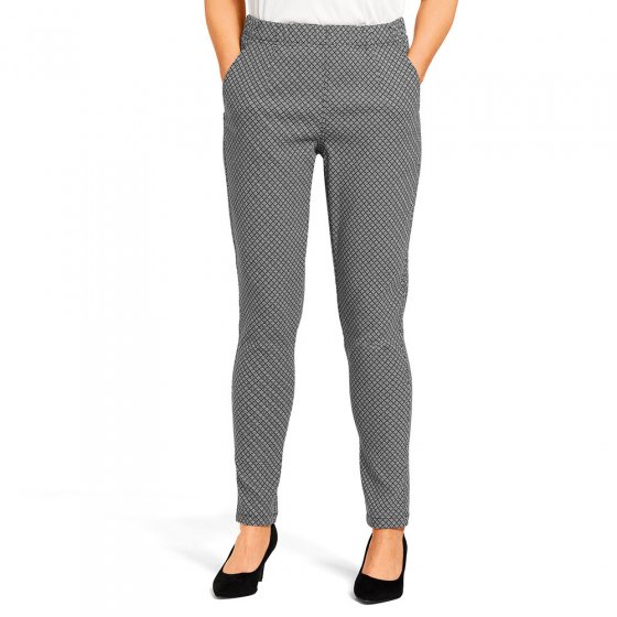 Karierte Stretch-Hose 