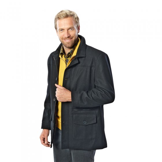 Wolljacke mit Teflonschutz,XL XL | Schwarz