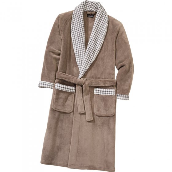 Bademantel a.C.Fleece,beig,M M | Beige