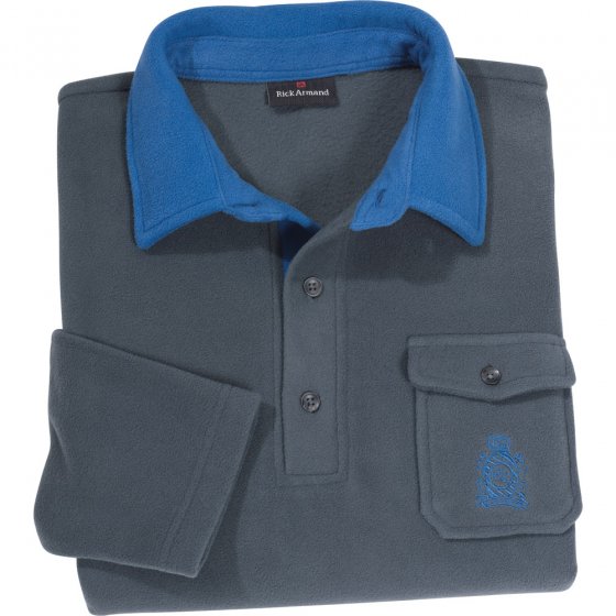 Microfleece-Poloshirt 2er-Pack XL | Anthrazit#Royal