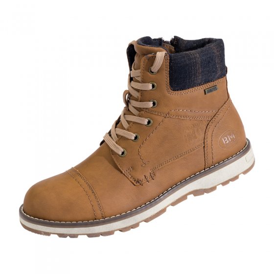 Schnürstiefel m. Reissvers.,44 44 | Camel