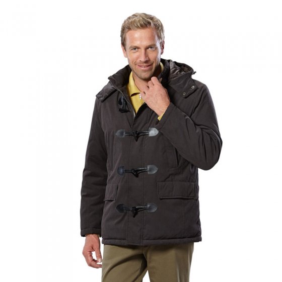 Mikrofaser-Dufflecoat L | Braun