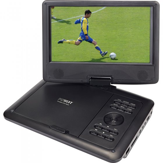 Tragbarer DVD-Player mit DVB-T-Fernsehempfang 