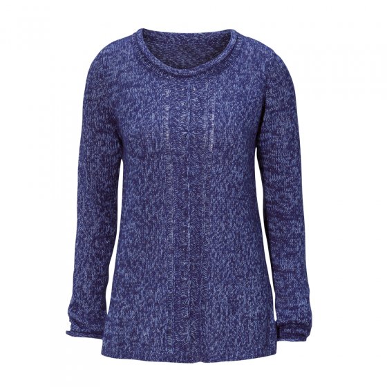 Pullover,blau/melange,54/56 54 | Blau-melange