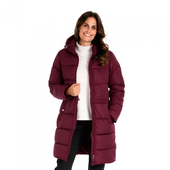 Lange wattierte Winterjacke 