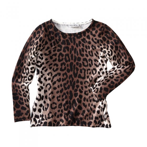 Pullover im Leo-Print 